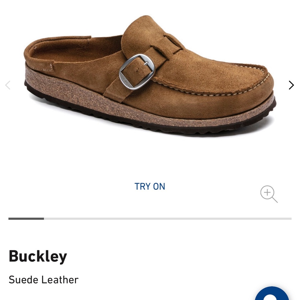 Birkenstock Buckley Suede Slide in Tea size 42